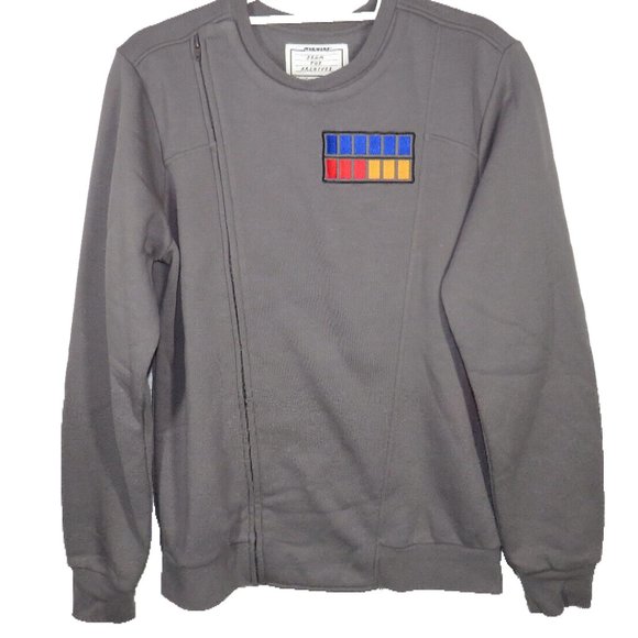 Our Universe Men's Size Small Gray Star Wars Imperial Rank Sweatshirt - Picture 5 of 8